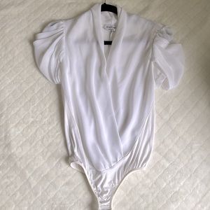 Bebe white bodysuit